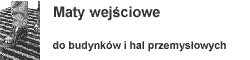 Przemysłowe maty wejściowe